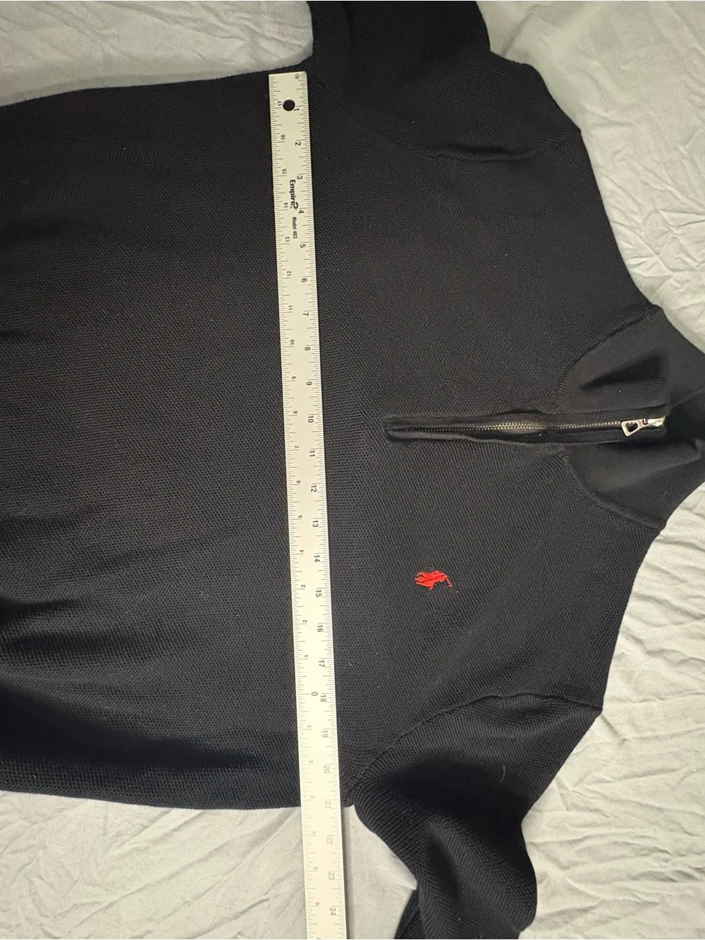 Polo by Ralph Lauren Black Half-Zip Sweater
